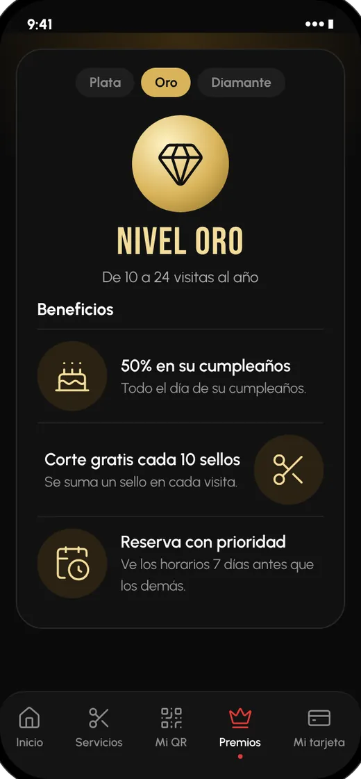 Premios y sellos de cliente frecuente en Fígaro