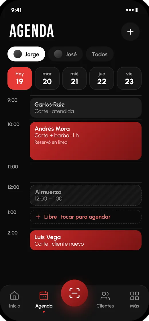 Agenda del barbero en Fígaro